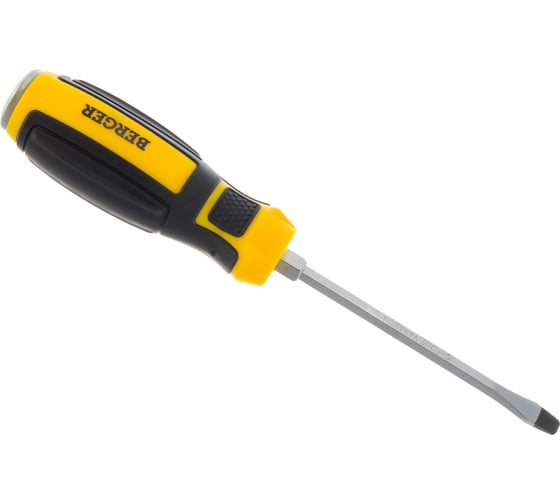 Ударная шлицевая отвертка с шестигранником SL5.5*100мм Berger BG BG1034