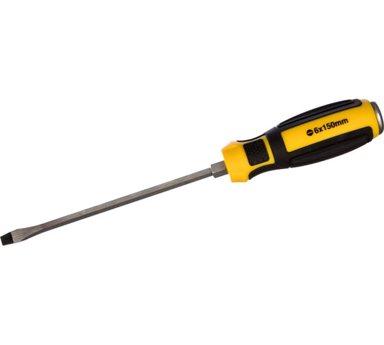 Ударная шлицевая отвертка с шестигранником SL6.5*150мм Berger BG BG1035