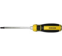 Ударная крестовая отвертка с шестигранником PH1*100мм Berger BG BG1037