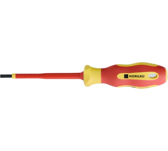 Шлицевая диэлектрическая отвертка NORGAU 4x100 мм, тип N171-4x100 067062240