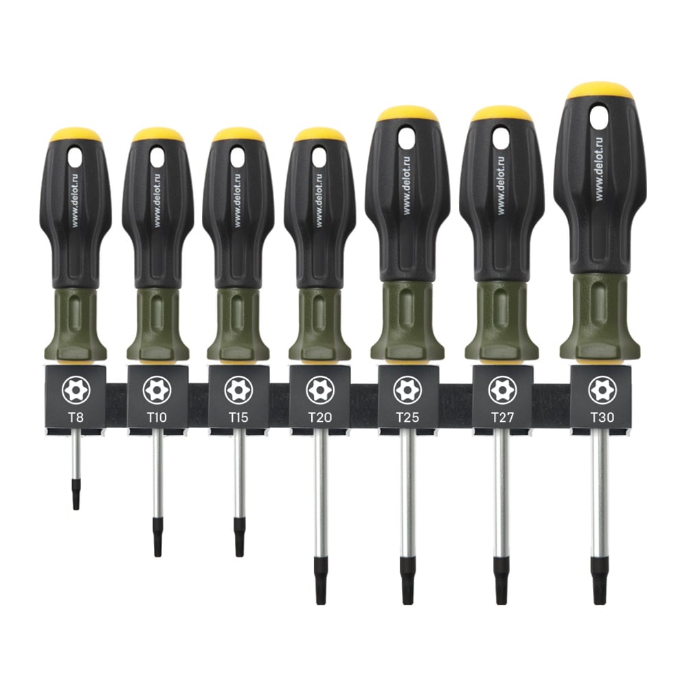 Набор отверток Дело Техники TORX с отверстием, 7шт. 726117 - выгодная ...