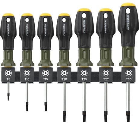 Набор отверток Дело Техники TORX с отверстием, 7шт. 726117