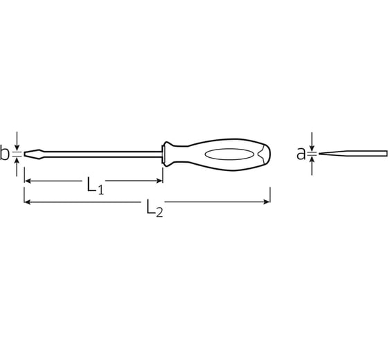 Отвертка шлицевая Stahlwille 4 1.6X10X175В0000000123727