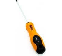 Отвёртка BOHRER Мастер SL3x75 мм, сталь CrV магнитная, двухкомпонентная обрезиненная ручка 42103075