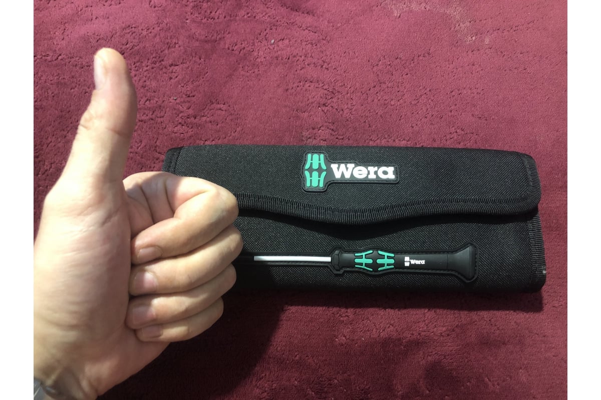 Набор прецизионных отверток Wera, Kraftform Micro, 12 предметов, WE ...