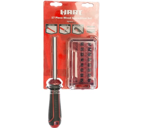Набор бит Hart 17 шт с рукояткой HSD17PCS 5132003140