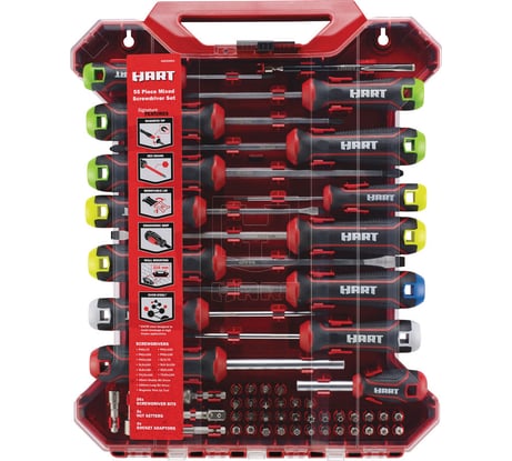 Набор бит 55 единиц и отверток Hart HSD55MIX 5132003142