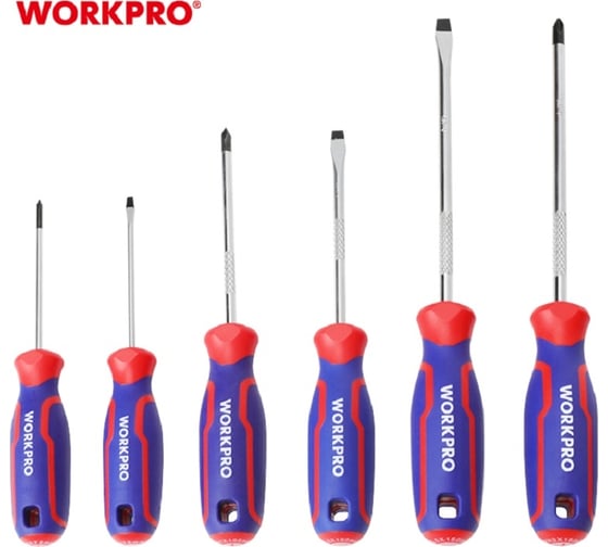 Набор отверток WORKPRO CR-V 6 шт. WP200504