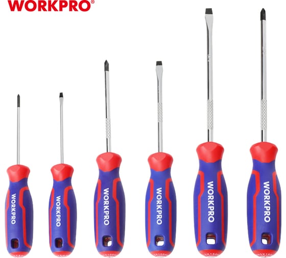 Набор отверток WORKPRO CR-V 6 шт. WP200504