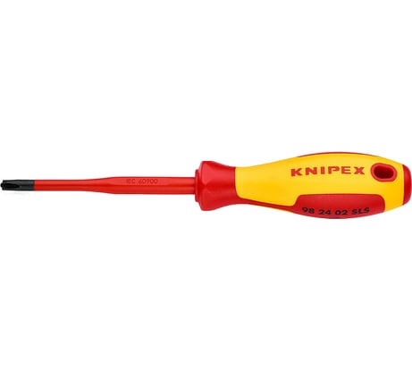 Тонкая отвёртка PlusMinus 212 мм KNIPEX KN-982402SLS