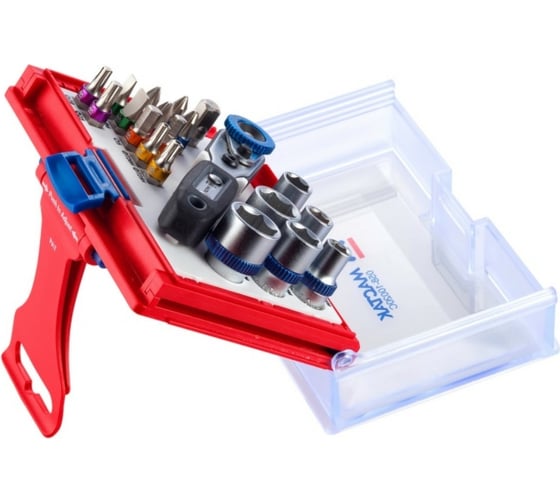 Набор вставок бит 1/4, TORX, HEX, PZ, PH, SLOT, 20 предметов МАСТАК 058-10020C