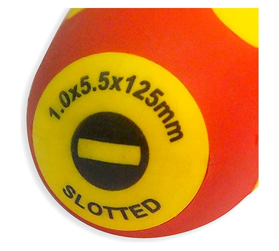 Диэлектрическая отвертка SL 1.0х5.5х125 мм SHTOK 09314