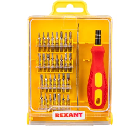 Наборная отвертка для точечных работ REXANT 32 предмета 12-4701