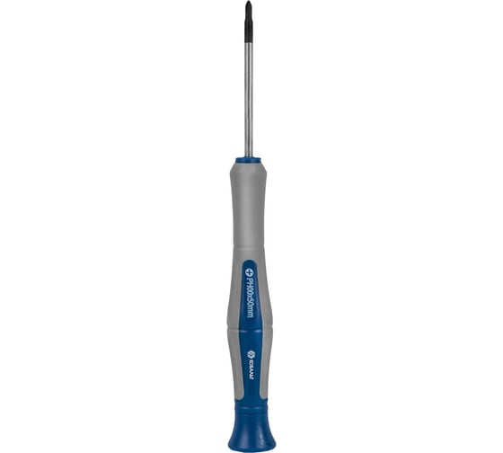 Отвертка для точных работ PH 00 х 50 мм CR-V, подвес КОБАЛЬТ Ultra Grip 245-251