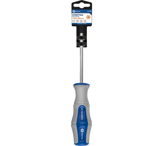 Отвертка с подвесом Torx Tamper-30х100 мм КОБАЛЬТ Ultra Grip CR-V 910-089