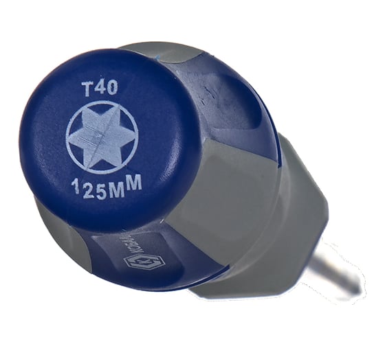 Отвертка с подвесом Torx Tamper-40х125 мм Ultra Grip КОБАЛЬТ CR-V 910-096