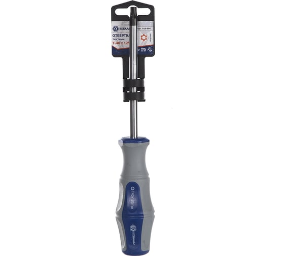Отвертка с подвесом Torx Tamper-40х125 мм Ultra Grip КОБАЛЬТ CR-V 910-096