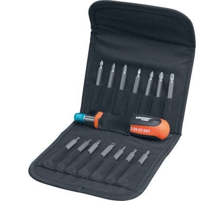 Переставная отвертка 14 предметов Кратон Complect SSK-01 2 09 05 001