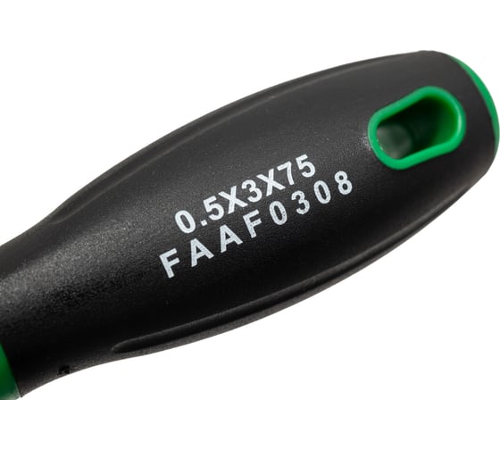 Шлицевая отвертка TOPTUL серии Pro-Plus 3x75 мм FAAF0308