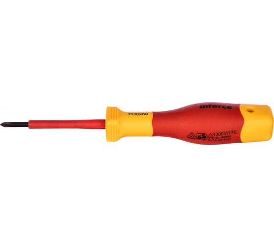 Диэлектрическая отвертка Inforce PH0х60мм 06-09-45