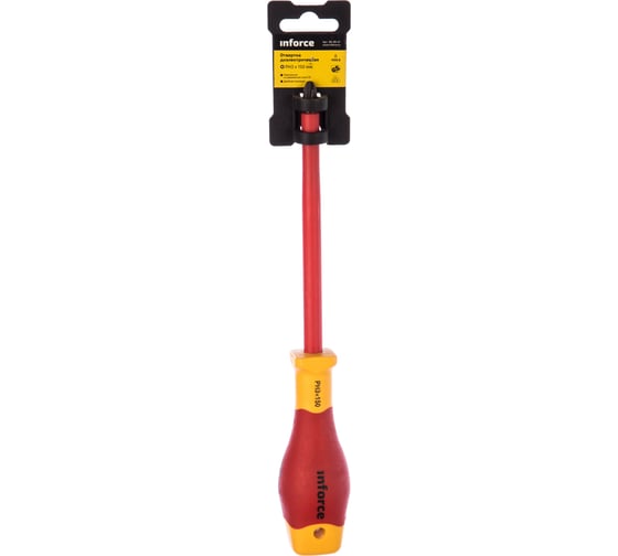 Диэлектрическая отвертка Inforce PH3х150мм 06-09-47