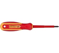 Диэлектрическая отвертка PQTools РН3х150 мм, двухкомпонентная рукоятка, намагниченный наконечник Лк-00002586