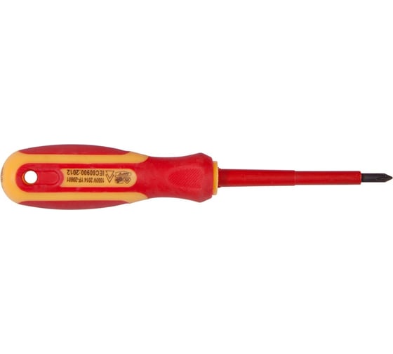 Диэлектрическая отвертка PQTools РН3х150 мм, двухкомпонентная рукоятка, намагниченный наконечник Лк-00002586