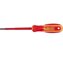 Диэлектрическая отвертка PQTools SL1.0x5.5x125 мм, двухкомпонентная рукоятка, намагниченный наконечник Лк-00002581