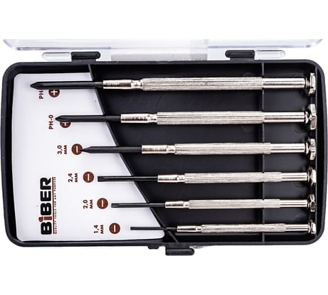 Набор отверток для точных работ 6шт Biber 85565 тов-159180