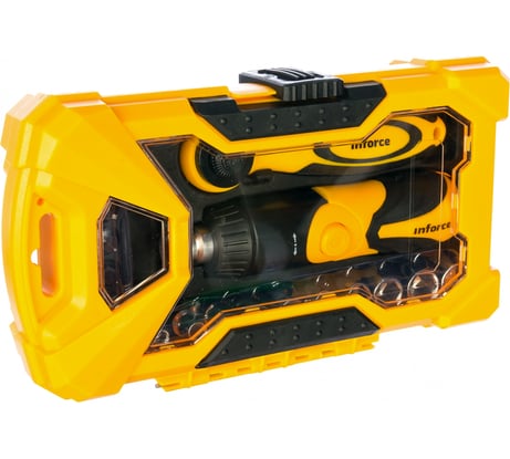 Набор бит и торцевых головок с отверткой и трещоткой (26 предметов) Inforce 06-09-41