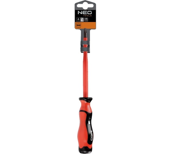 Шлицевая отвертка NEO Tools 0.6x3x100 мм, 1000 В 04-151