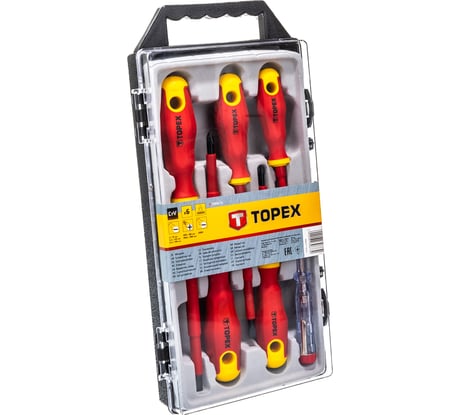 Набор отверток TOPEX 1000В, 6 шт. 39D673