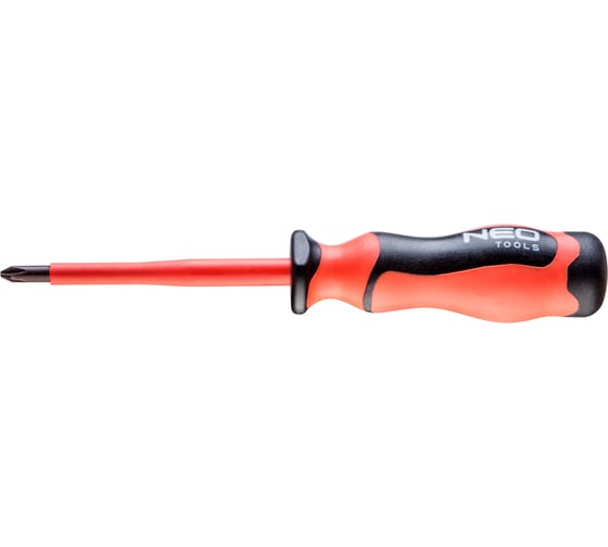 Отвертка NEO Tools PH2 x 6 x 100 мм, 1000 В 04-167 1