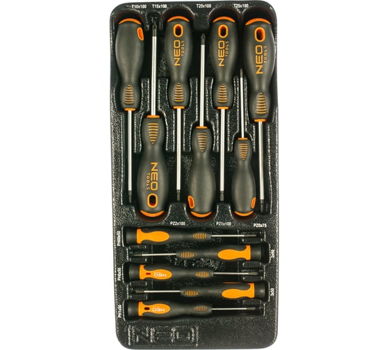 Набор отверток, 12 шт. PZ, TX NEO Tools 84-247