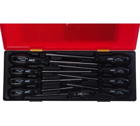 Набор отвёрток TORX Т8-Т40 в кейсе 9шт JTC-K7091