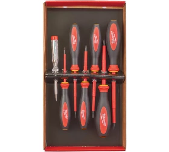 Набор отверток изолированных VDE №3 7 шт. Milwaukee 4932464068 1