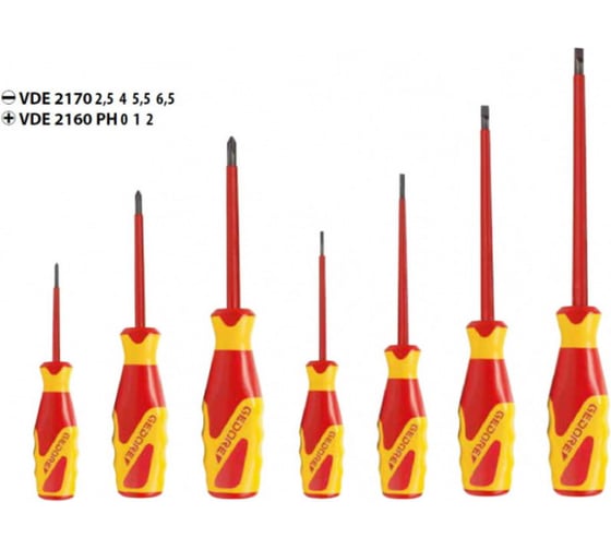 VDE-набор отверток IS 2,5-6,5 PH 0-2 GEDORE 1616048