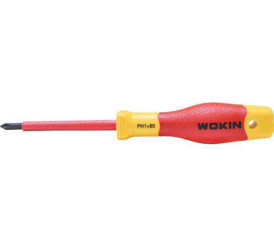 Диэлектрическая отвертка крестовая Wokin PH1x80 мм 1352859