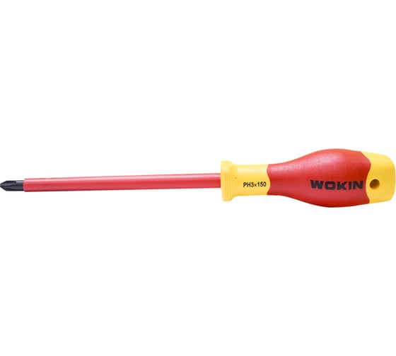 Диэлектрическая отвертка крестовая Wokin PH3x150 мм 1352861