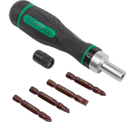Реверсивная отвертка 5 в 1 с набором бит Rockforce RF-32805MR(52175)