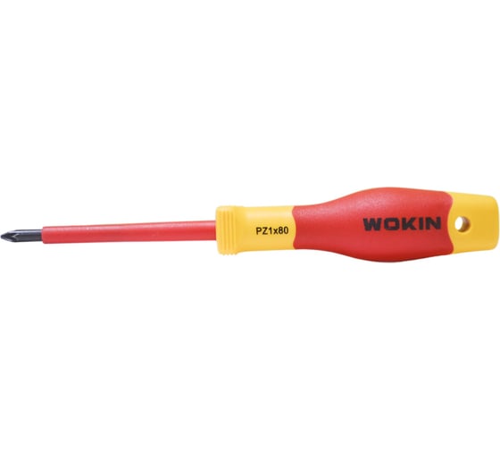 Диэлектрическая отвертка Wokin крестовая, PZ1x80 мм 1352865 1