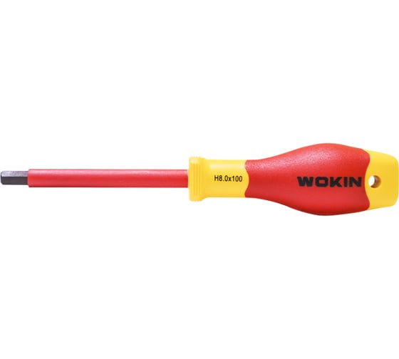 Диэлектрическая отвертка Wokin шестигранная, HEX8x100 мм 1352887