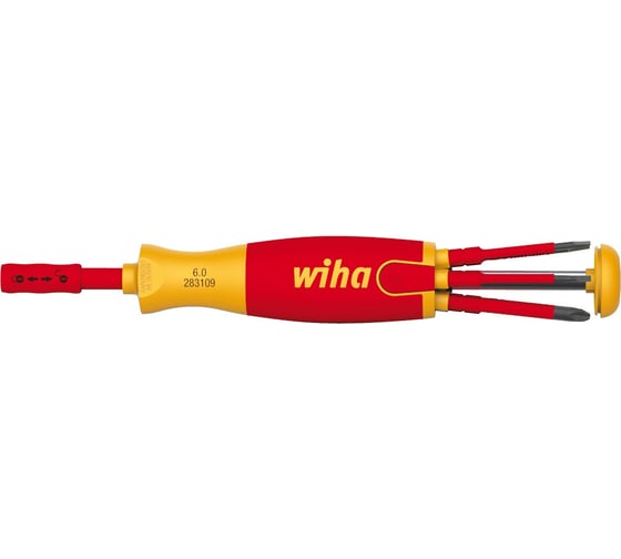 Отвертка-битодержатель WIHA LiftUp electric SL/PH/XZ, 6 бит 38611 1