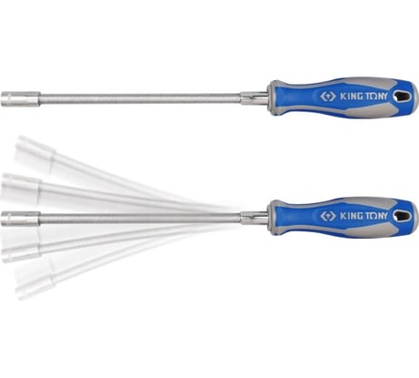 Гибкая торцевая отвертка для хомутов, 6 мм, 300 мм KING TONY 1453-06