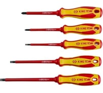 Набор отверток в коробке, диэлектрические, 5 предметов KING TONY 30605MR