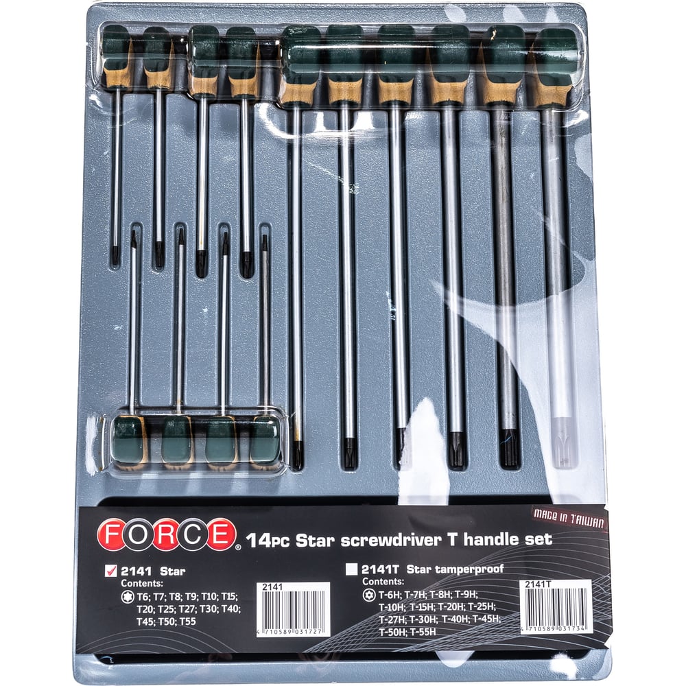 Набор отверток торкс с Т-образной ручкой FORCE 2141 - выгодная цена ...