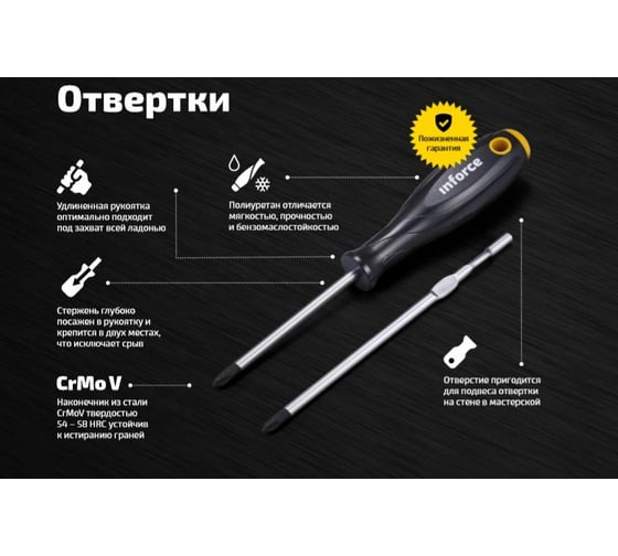Отвертка Inforce TORX T25x100 06-09-69