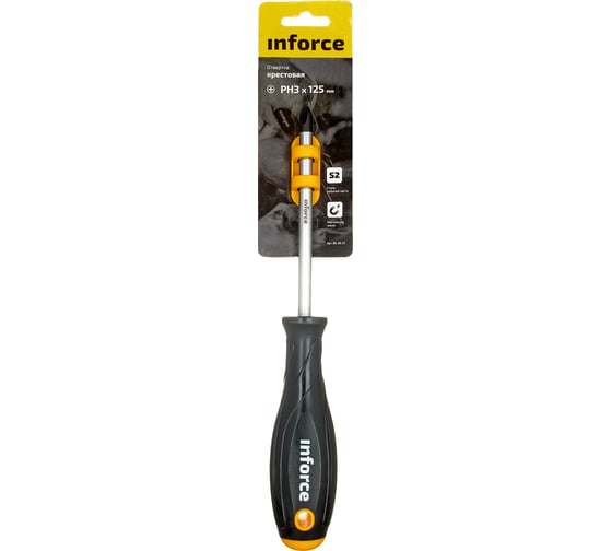 Отвертка крестовая Inforce PH3x125 06-09-57