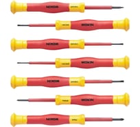 Набор диэлектрических отверток для точных работ Wokin SL1.5x50, SL1.8x50, SL2.0x50, SL2.5x50, SL3.0x50, PH00x50, PH0x50, 7 предметов 1352888