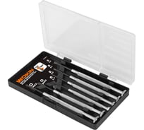 Набор отверток для точных работ Wokin 6 шт, SL1.4x0.5, SL2x0.5, SL2.4x0.6, SL3x0.6, PH0, PH1 1352704